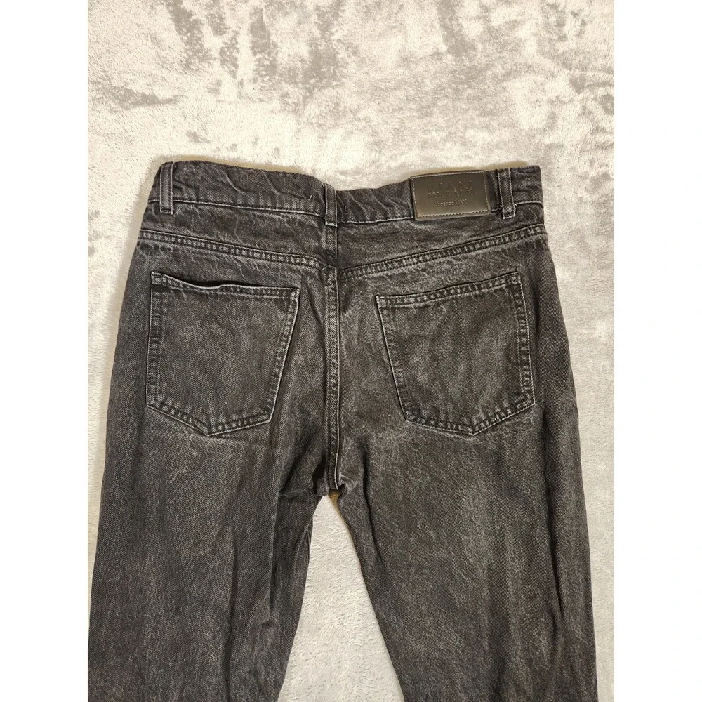 BoohooMan Jeans Mens 32X30 (Tag 32) Officialman Limited Edition Black Button Fly